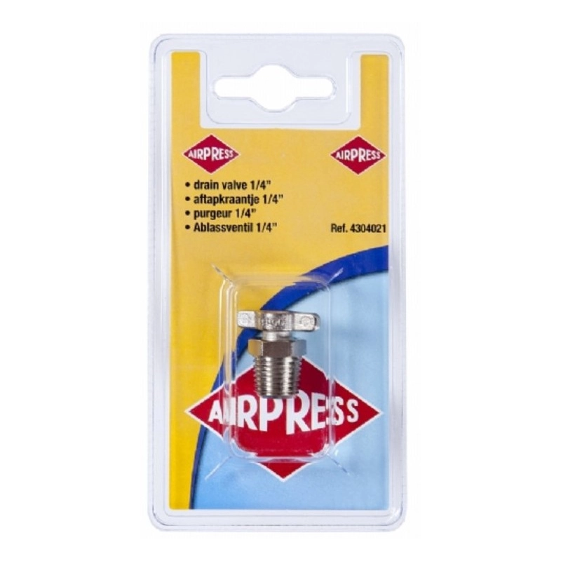 BLISTER ROBINET PURGE FILETAGE MALE 1/4''