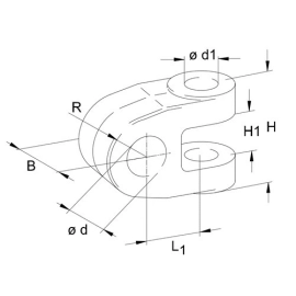 CHAPE POUR BARRE DE POUSSÉE HYDRAULIQUE WALTERSCHEID