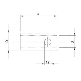 DOUILLE INFÉRIEURE POUR ROTULE A CONE DE GUIDAGE WALTERSCHEID