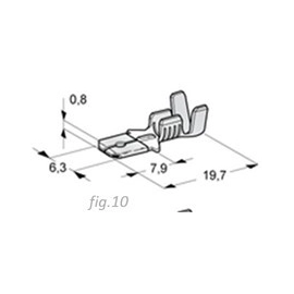 COSSES PLATES STANDARD ET POUR BOITIER ''AMP''