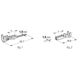 COSSES POUR CONNECTEURS AMP SUPERSEAL ET PORTE-FUSIBLES