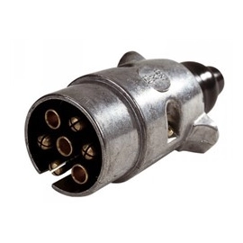 PRISE MÂLE 7 PÔLES 12V (12N) ALUMINIUM