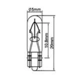 Lampes wedges T5 12/24V