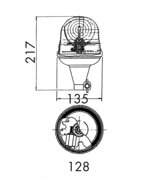 Gyrophare Véga 12V - Flexible