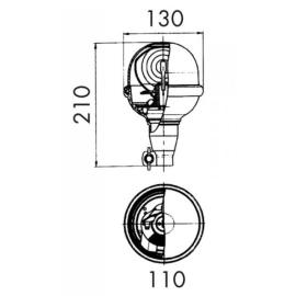 Gyrophare Saturnello 12/24V et 12V - Flexible