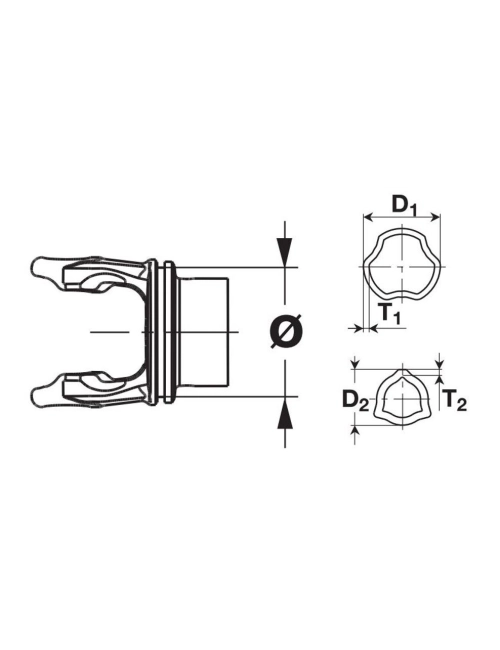 Mâchoire de Tube FREE ROTATION BONDIOLI