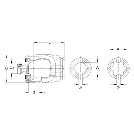 Mâchoire de tube JDH 80deg Série PW