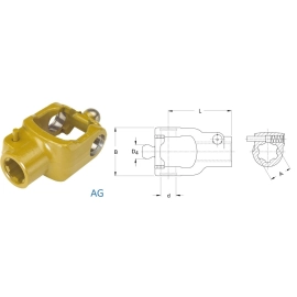 Mâchoire Extrémité JDH 80deg Série W