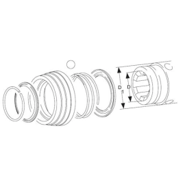 Verrou ASG à bague fermée en plastique