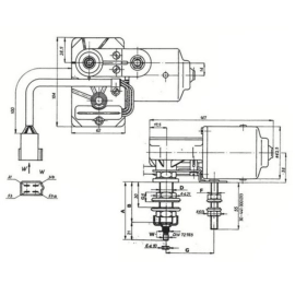 Moteurs d'essuie-glace type 316