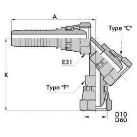 FSP : Femelle BSP Droit/Coudé 45deg/90deg série CSE