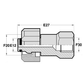 FKA - FGCY  Adapteur Femelle type KARCHER tournant x Femelle GAZ CYLIN