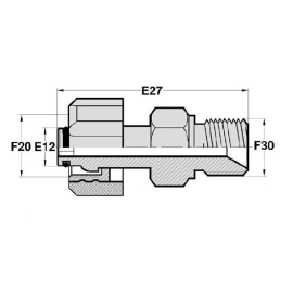 FKA - MSPC  Adapteur Femelle type KARCHER tournant x Mâle BSP