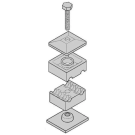 Colliers DOUBLES pour tube hydraulique