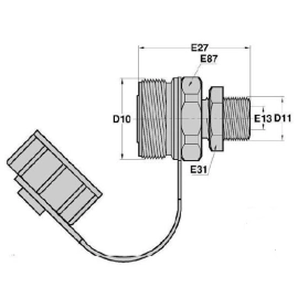 Valve ARELCO côté Tracteur sortie filetage Mâle