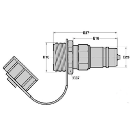 Valve ARELCO côté Tracteur x Coupleur 1/2 Mâle