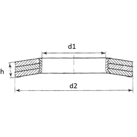 Rondelles TREP 4L Zinc Lamellaire