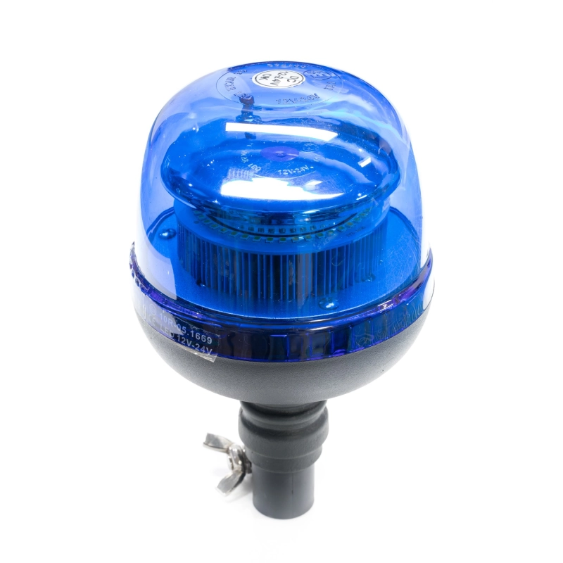 Gyrophare 12/24V Flash LED - Flexible Bleu