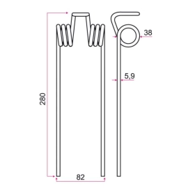 Dent rateau Adaptable IH 13553 GA