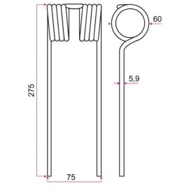 Dent aérofaneur Adaptable GUSTIN 627662