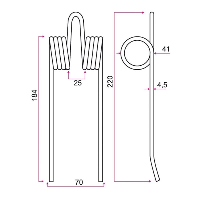 Ressort Adaptable PRESSE NH 161367