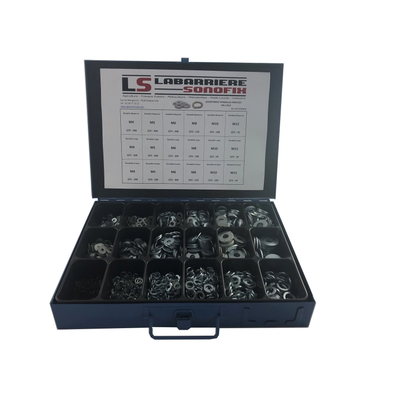 Coffret SONOFIX de 2580 Rondelles Moyennes, Larges et  Grower