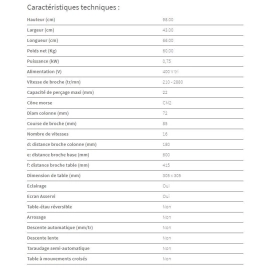 Perceuse d'établi PE 22 FE