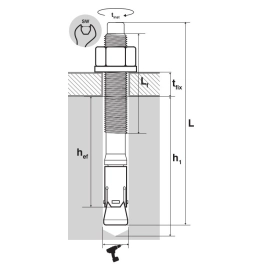 GOUJON D'ANCRAGE ACIER